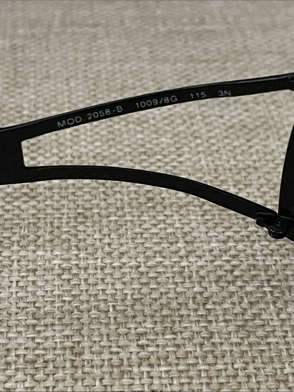 Versace Black Shield Sunglasses with Smoke Lenses and Silver Crystal Temples - Picture 3 of 6